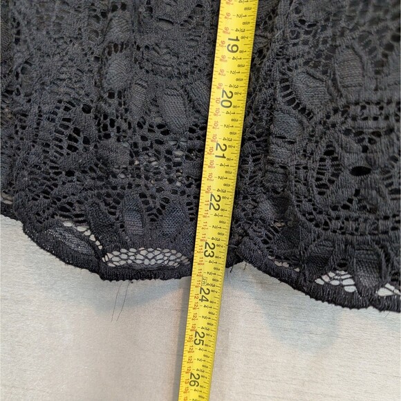Xhilaration Women's Size M Black Lace Lined Skirt Whimsy Goth Dark Fairy Witch - Picture 9 of 16